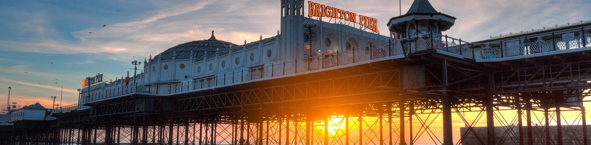 Sunset shot of Brighton Pier